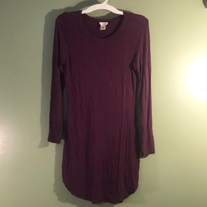 Purple long sleeve dress